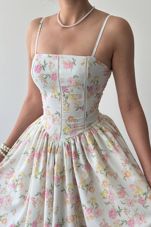 Pars İp Askılı Elbise