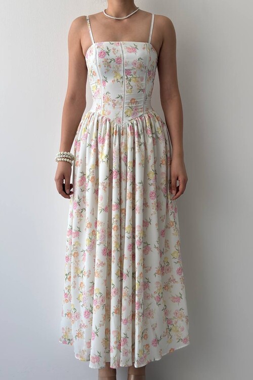 Pars İp Askılı Elbise