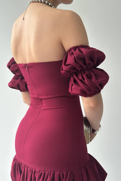 Peyda Straplez Elbise