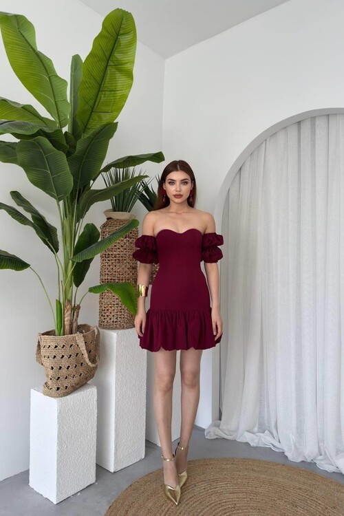 Peyda Straplez Elbise