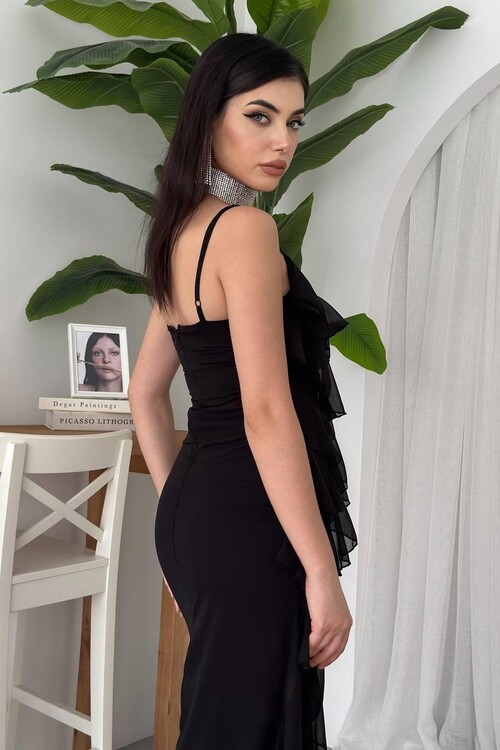 Ples Slit Detailed Dress