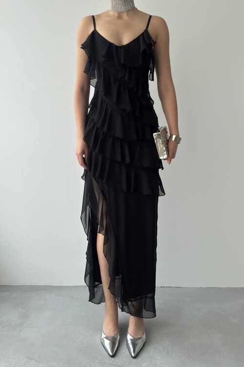 Ples Slit Detailed Dress