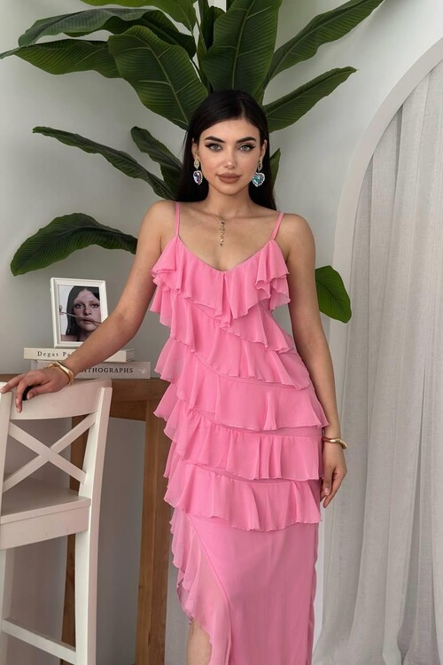 Ples Slit Detailed Dress