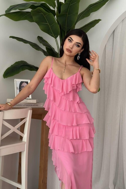 Ples Slit Detailed Dress