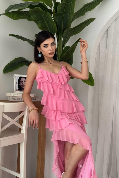 Ples Slit Detailed Dress