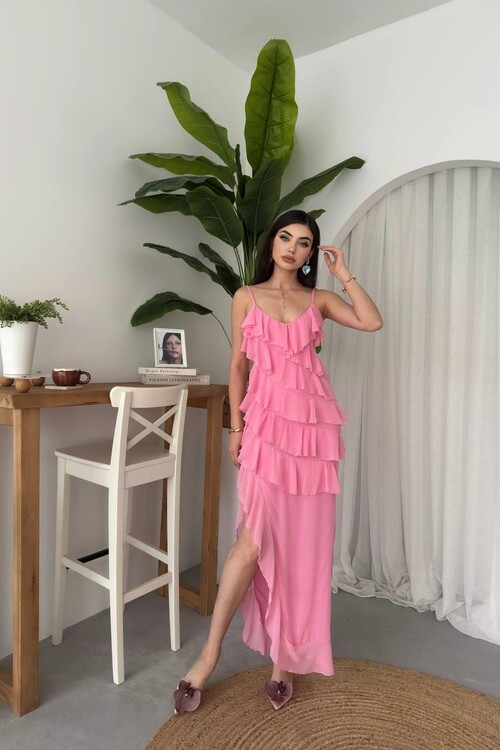 Ples Slit Detailed Dress