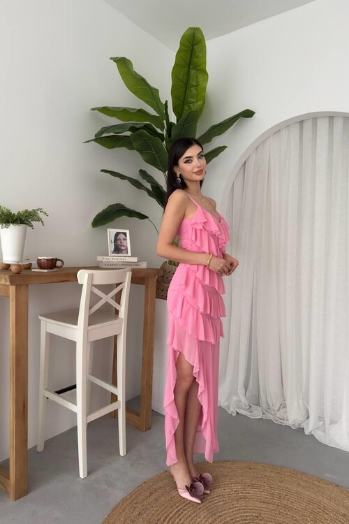 Ples Slit Detailed Dress