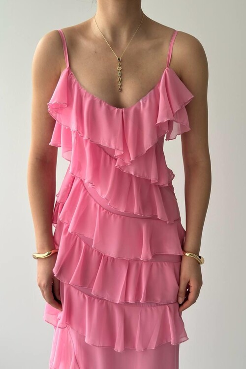 Ples Slit Detailed Dress