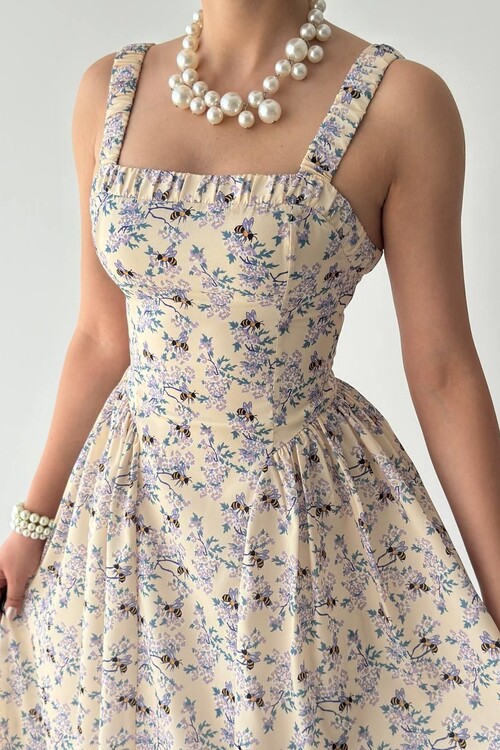 Pou Büzgülü Elbise