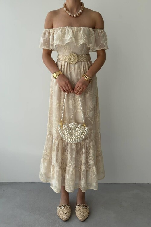 Reget Kemerli Elbise