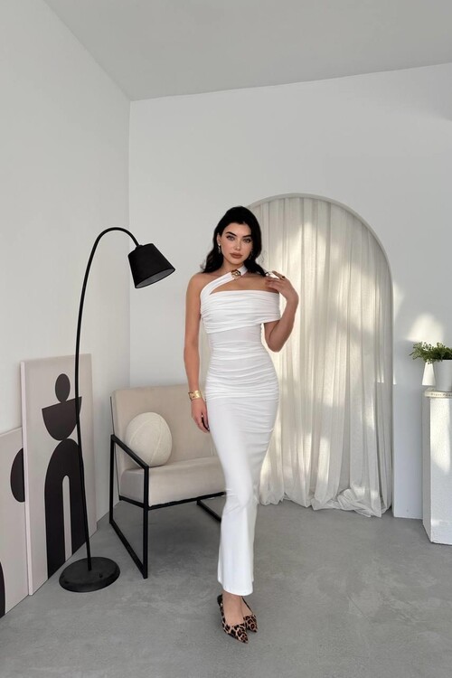 Reta Çapraz Omuz Elbise