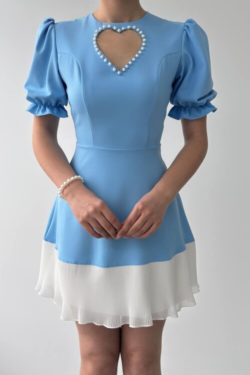 Safe Kalp Detaylı Elbise