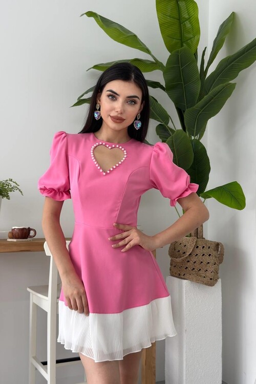 Safe Kalp Detaylı Elbise