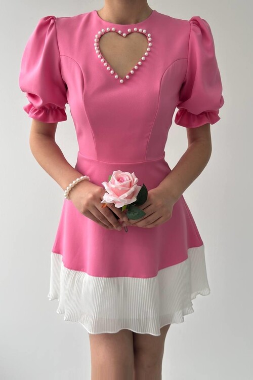 Safe Kalp Detaylı Elbise