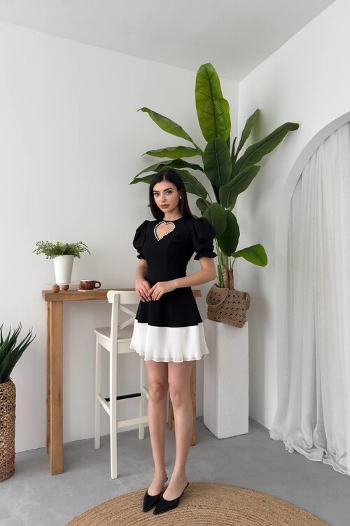 Safe Heart Detailed Dress