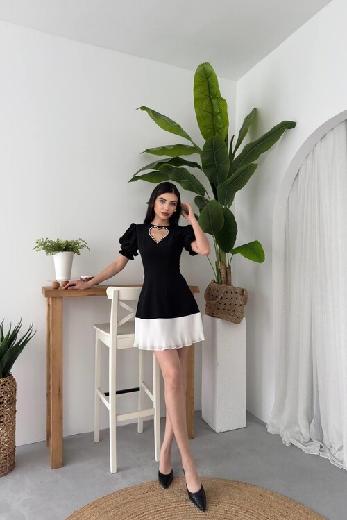 Safe Heart Detailed Dress