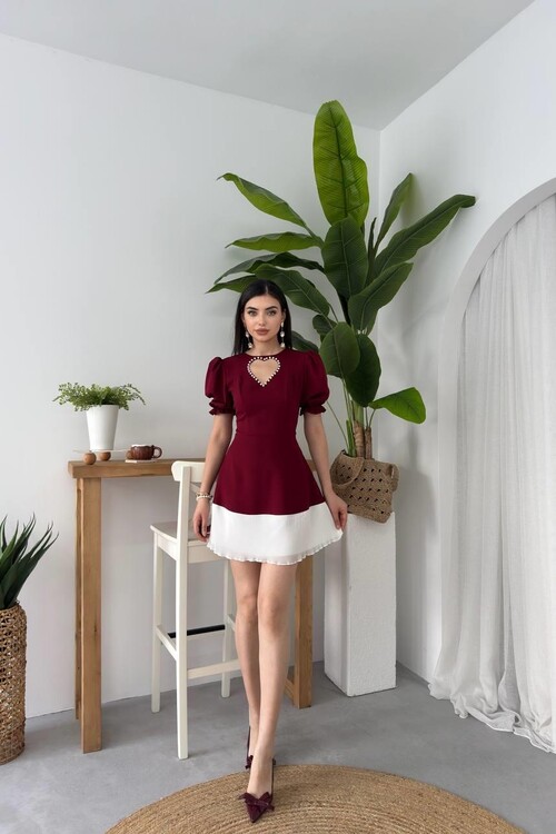 Safe Heart Detailed Dress