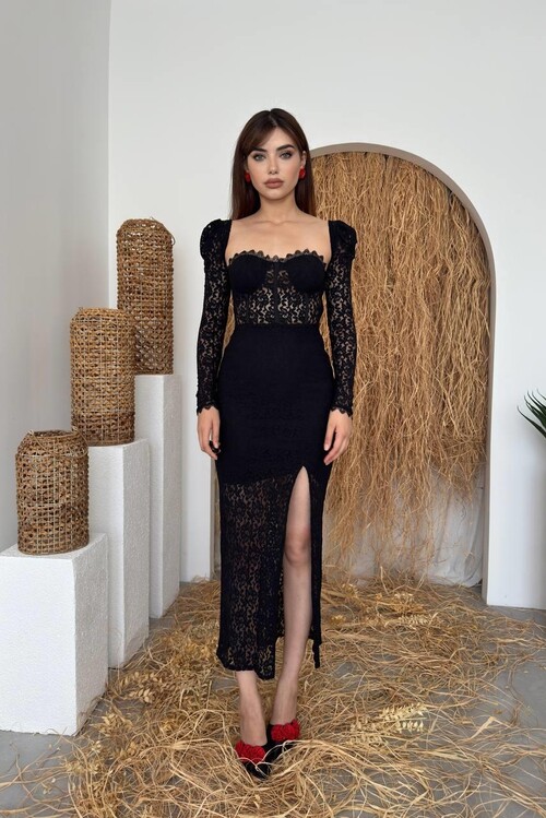 Siena Slit Detailed Dress