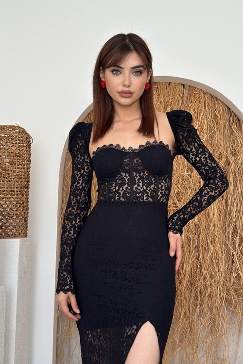 Siena Slit Detailed Dress