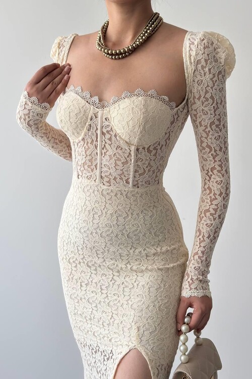 Siena Slit Detailed Dress