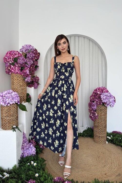 Soni Slit Detailed Dress