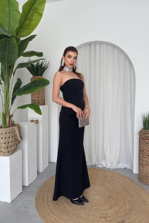 Spas Strapless Dress