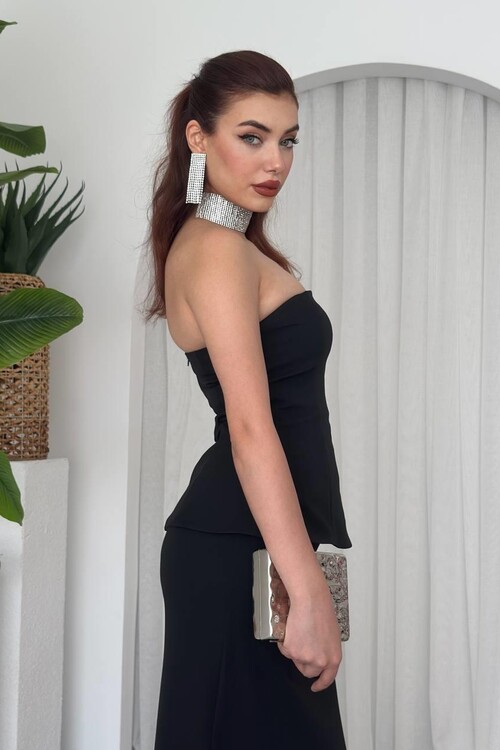 Spas Strapless Dress