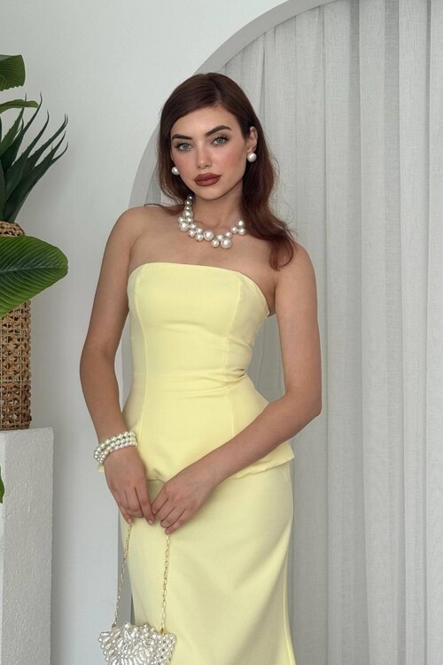 Spas Strapless Dress