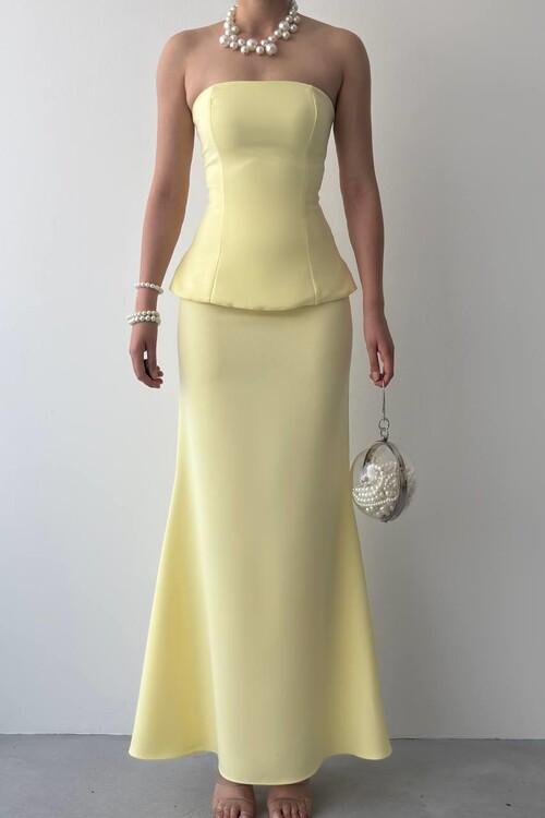 Spas Strapless Dress