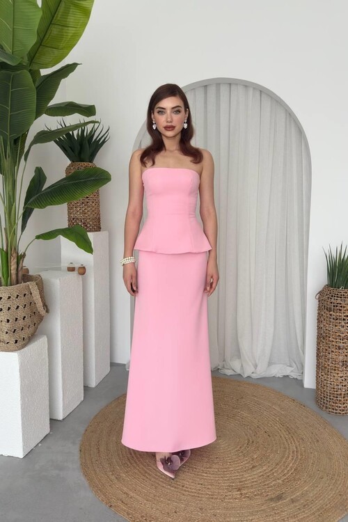 Spas Straplez Elbise