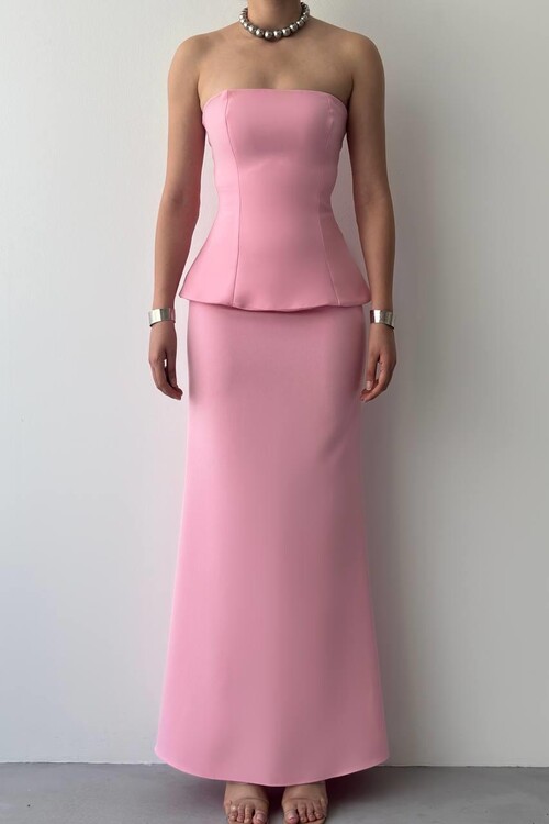 Spas Straplez Elbise