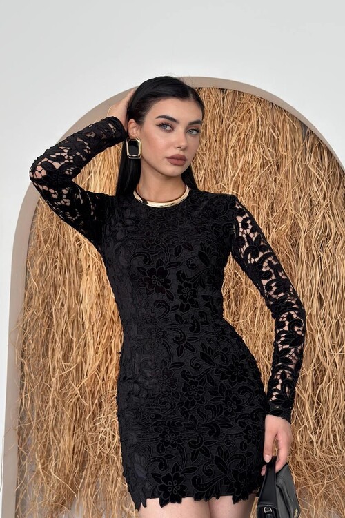 Suff Flower Detailed Dress