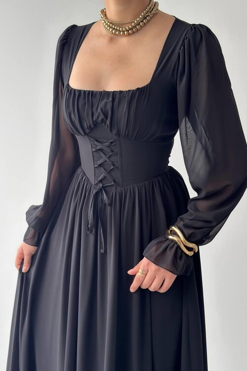 Tamo Korsaj Bağlama Elbise