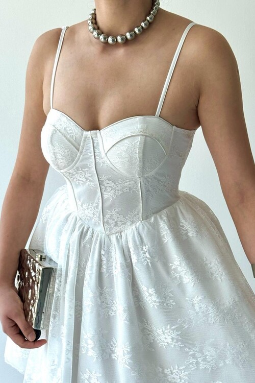 Toba İp Askılı Elbise