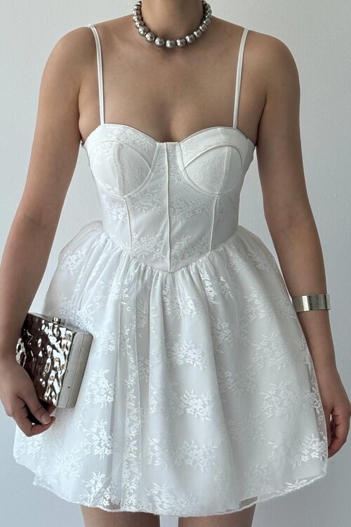 Toba İp Askılı Elbise