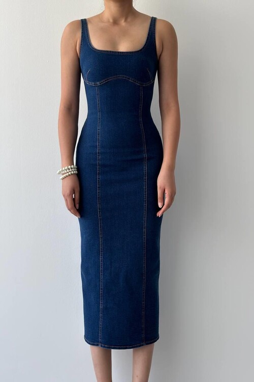 Tuna Denim Elbise