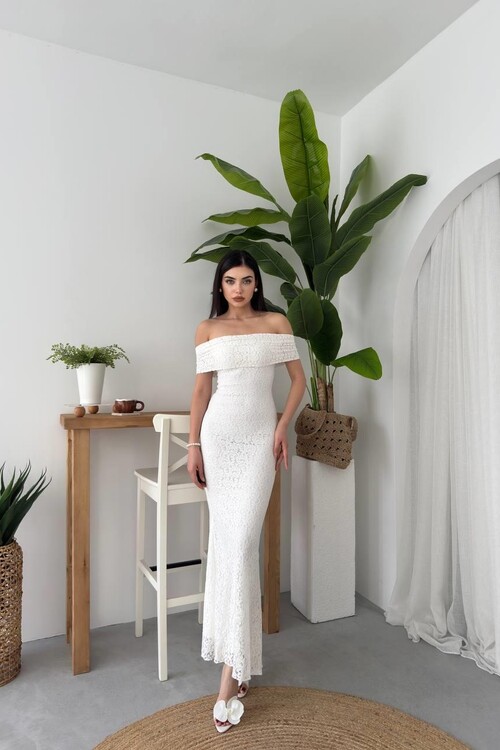 Uyef Straplez Elbise