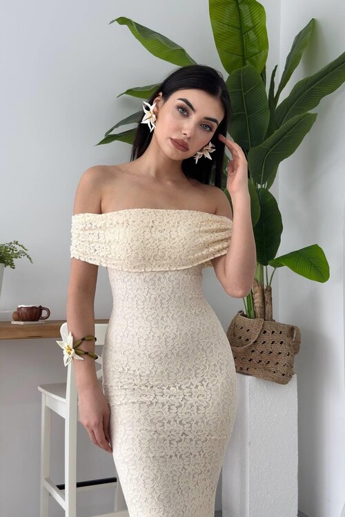 Uyef Straplez Elbise