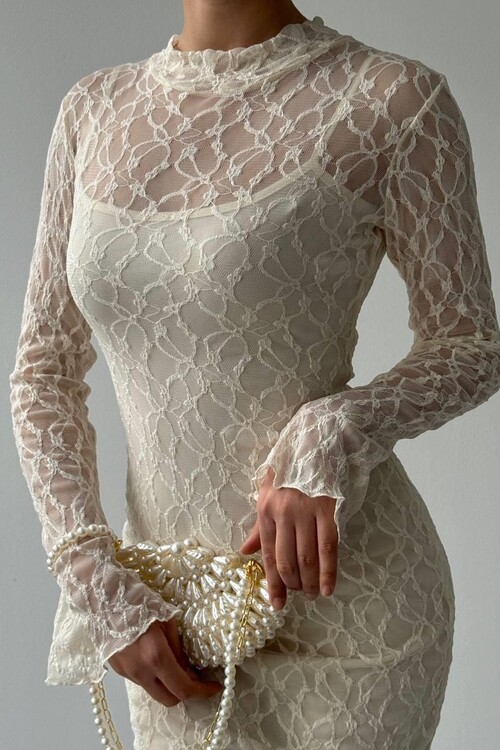 Vedo Flower Detailed Dress