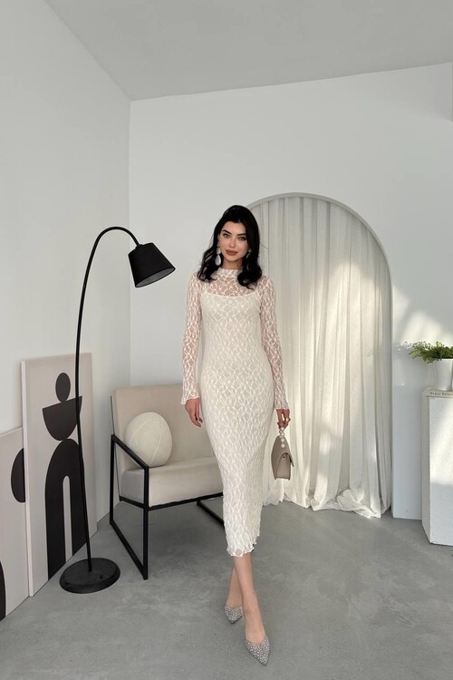 Vedo Flower Detailed Dress