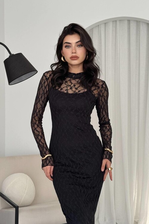 Vedo Flower Detailed Dress