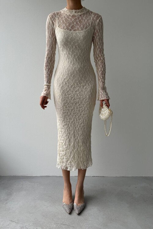 Vedo Flower Detailed Dress