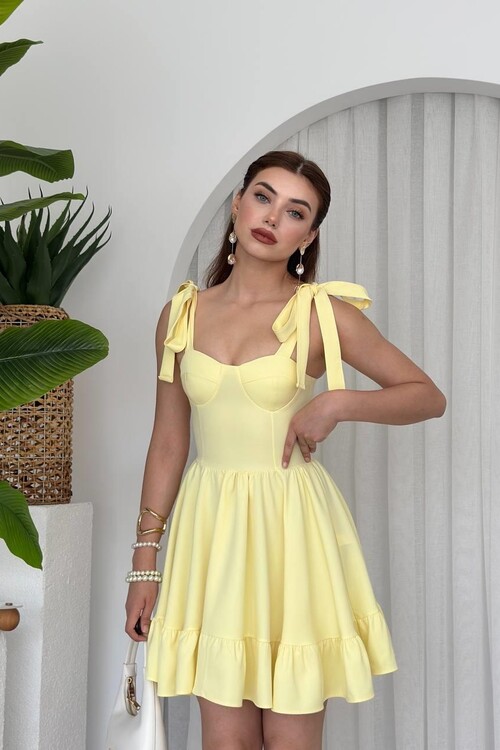 VERO SHOULDER TIE DRESS