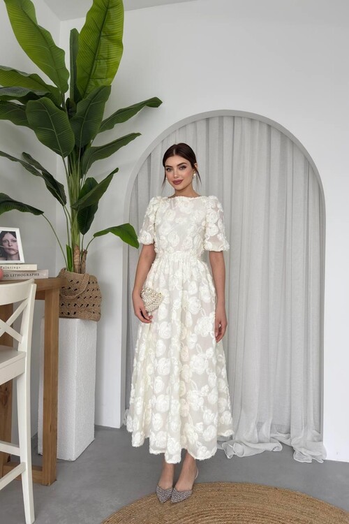 Wear Sırt Bağlama Detaylı Elbise