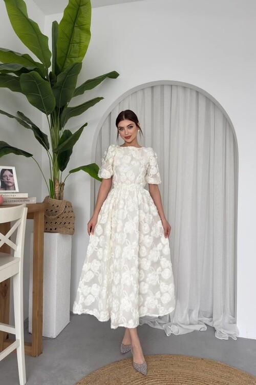 Wear Sırt Bağlama Detaylı Elbise