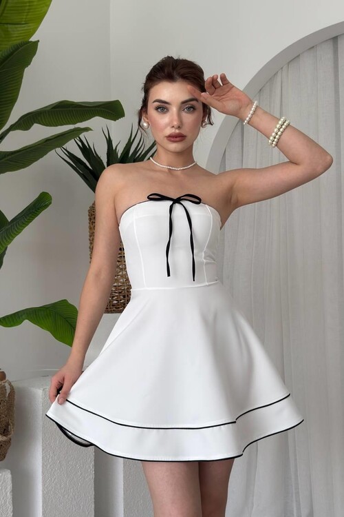 Yuna Straplez Elbise