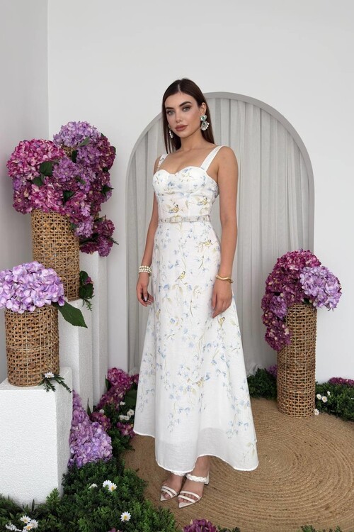 Zeu Belt Detailed Dress