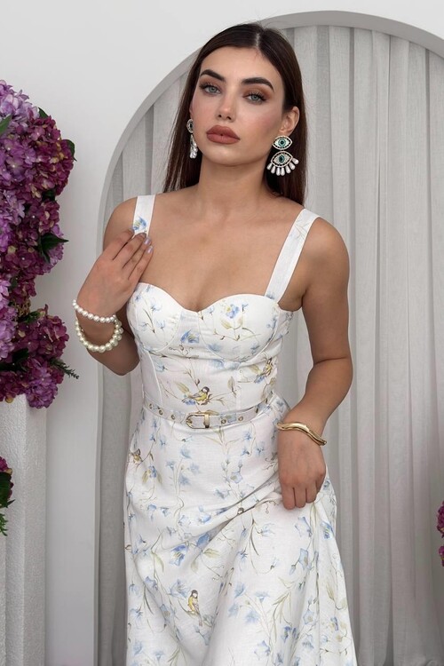 Zeu Belt Detailed Dress