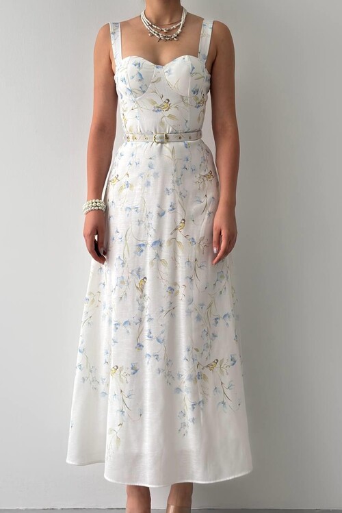 Zeu Belt Detailed Dress