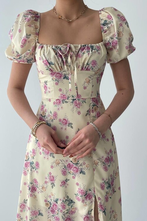 Zeze Balloon Sleeve Dress